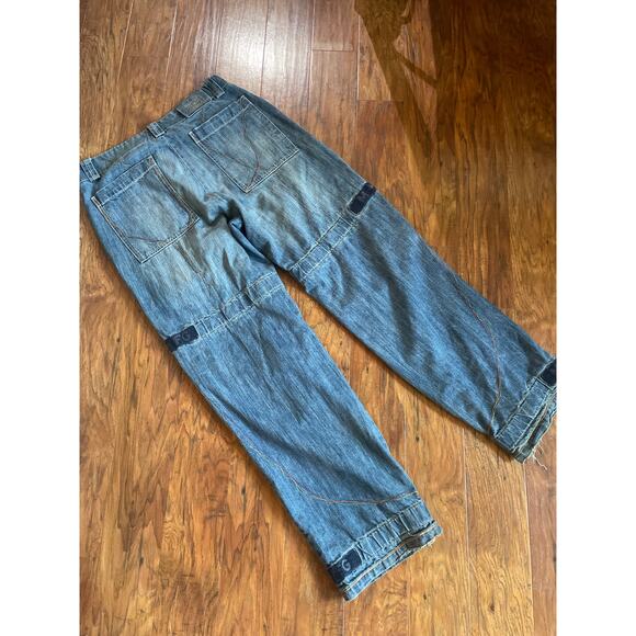 Vtg Marithé + François Girbaud Baggy Men's Jeans Streetwear Barrel Distressed 34 - Picture 8 of 12